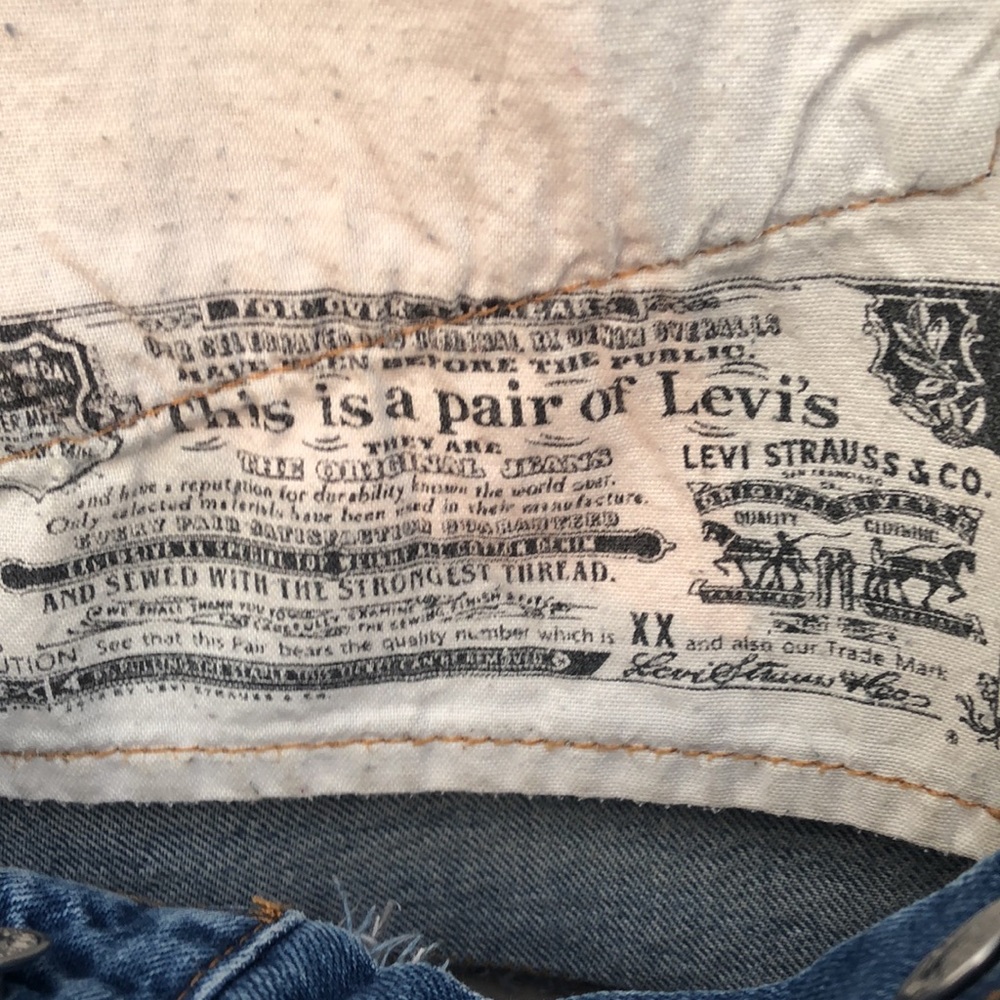Vintage Levi’s 501 Customized Embroidered Horse Daisy Patchwork RARE - Picture 11 of 13
